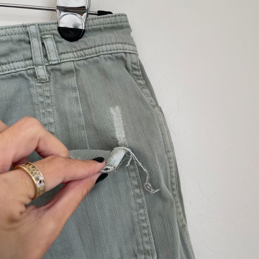 Anthropologie Green Wilder Utility Shorts Size 28 - Picture 10 of 10